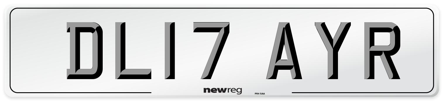DL17 AYR Number Plate from New Reg